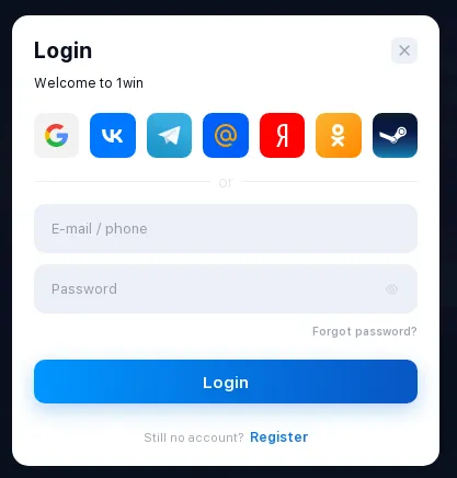 login to 1win app Thailand